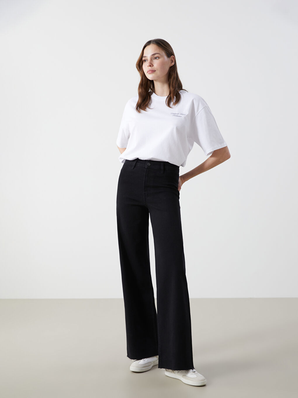 Wideleg Women's Jeans -S52279Z8-327