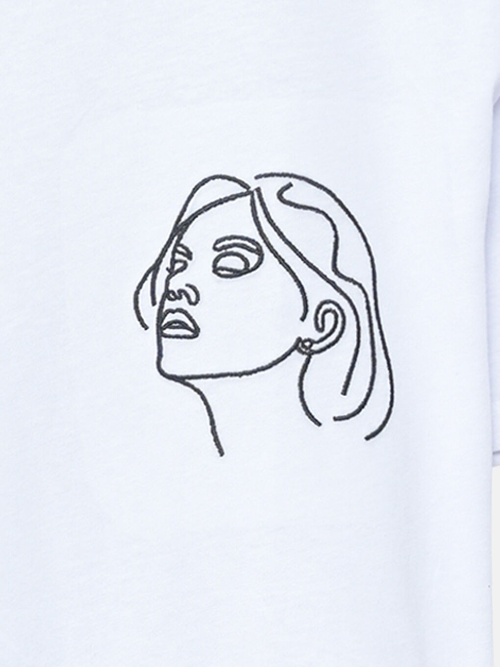 LCW Vision Crew Neck Printed Short Sleeve Women's T-Shirt -S52293Z8-Q6K