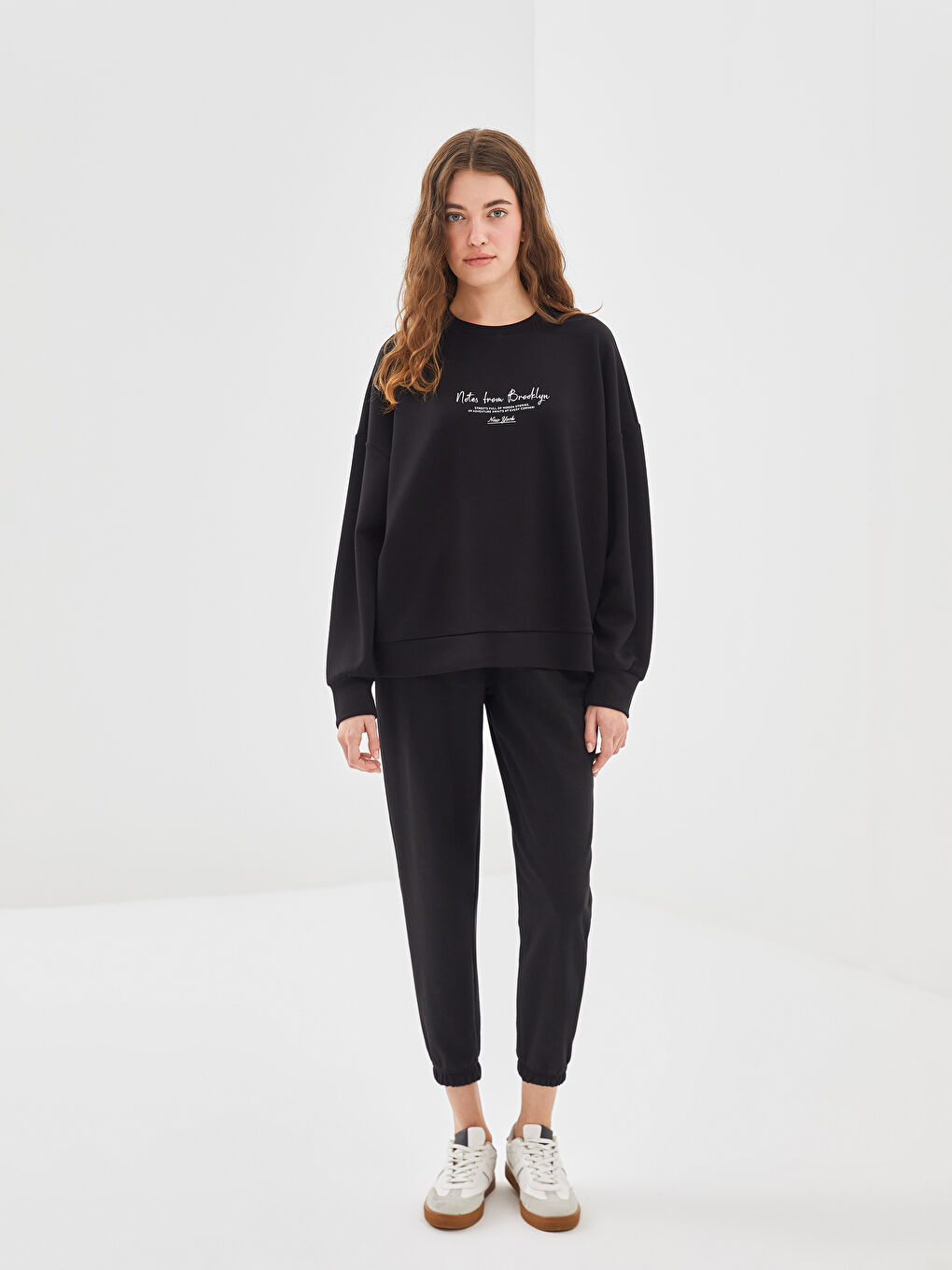 LCW Vision Brooklyn Bedrucktes Oversize Damen Sweatshirt -S52297Z8-CVL