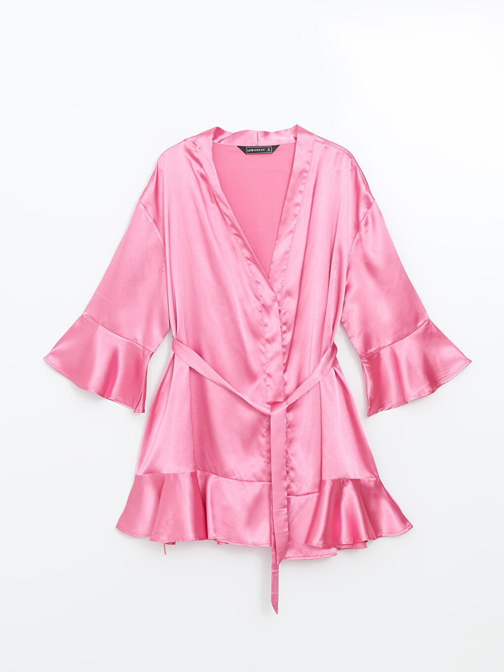 Shawl Collar Satin Women's Robe -S52338Z8-GGC