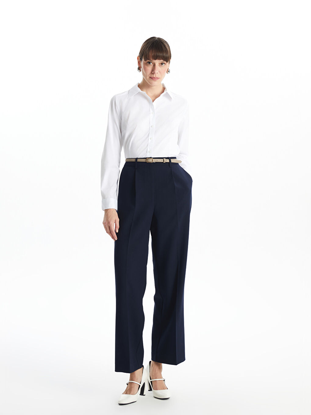Ženska košulja od poplina Regular Fit -S52352Z8-FFB