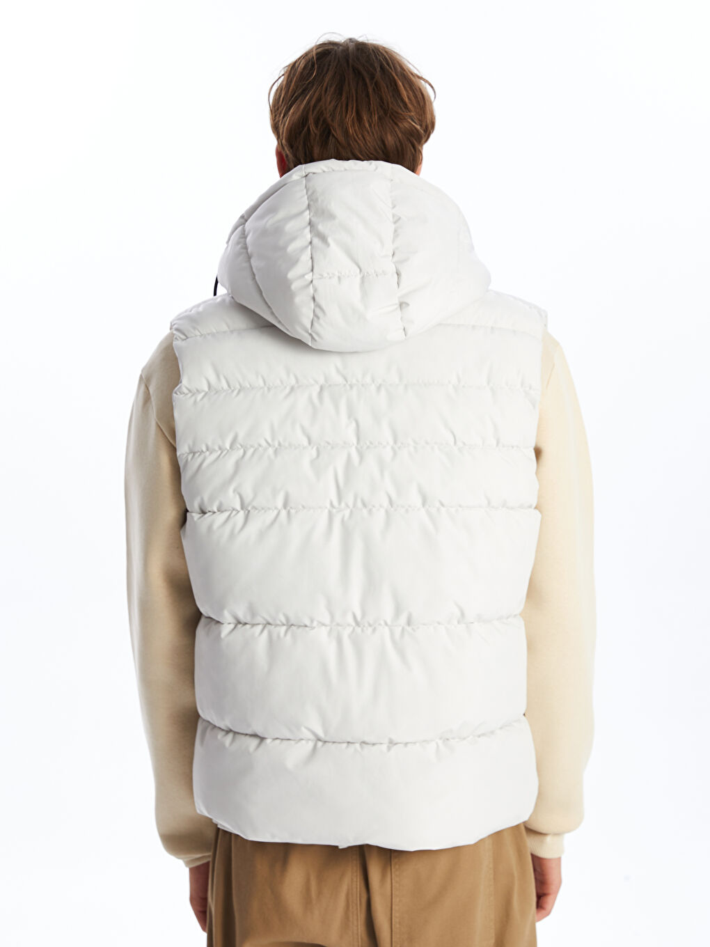XSIDE Regular Fit Hooded Men's Puffer Gilet -S52361Z8-VD7