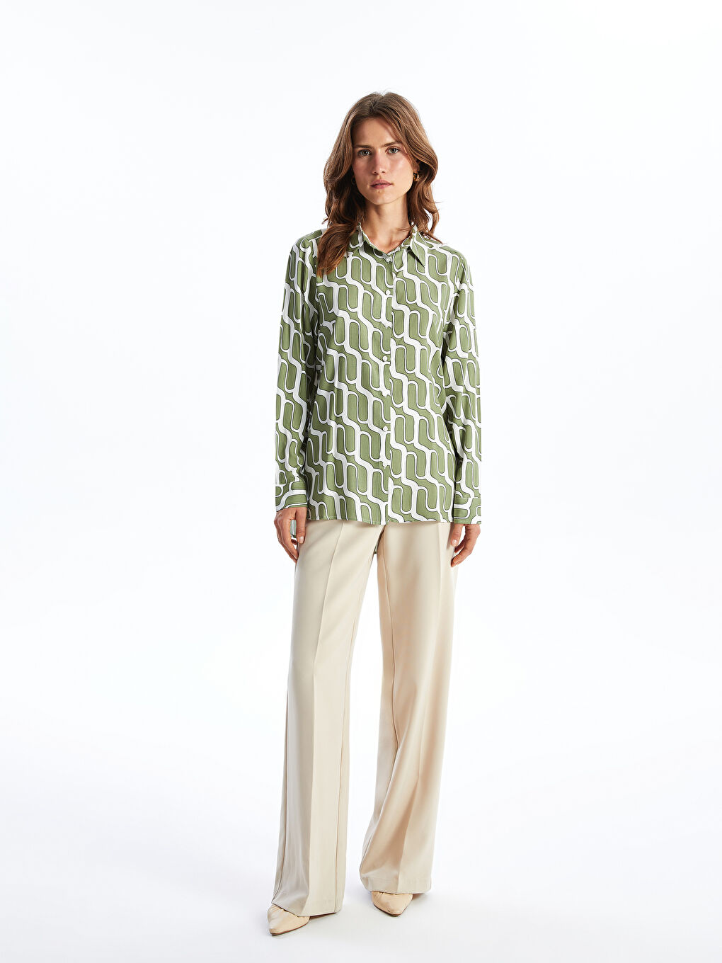 Loose Fit Women's Shirt -S52366Z8-LRR