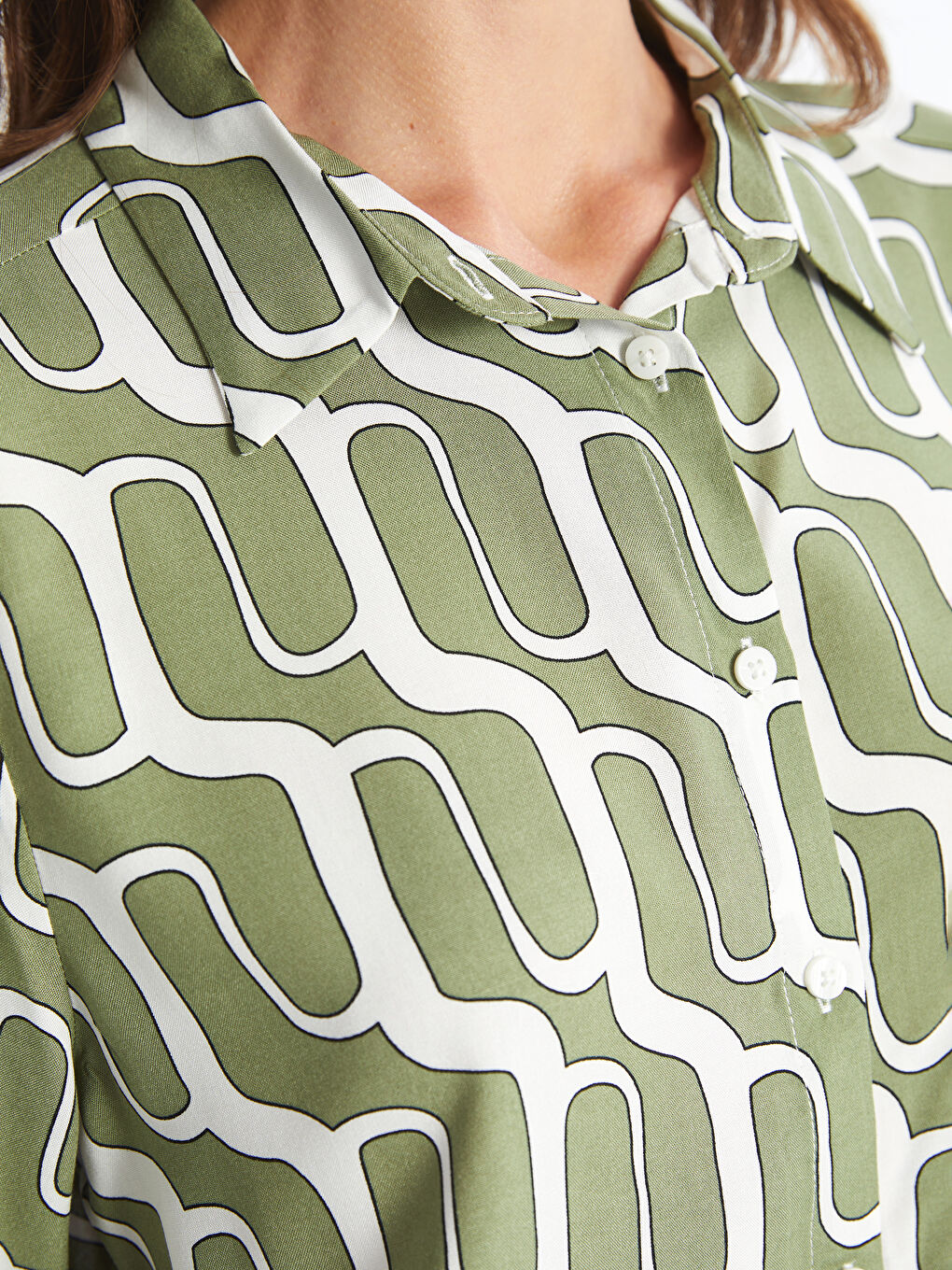 Loose Fit Women's Shirt -S52366Z8-LRR
