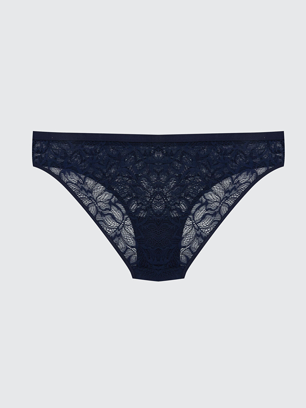 Lacivert Dantelli Bikini Külot-1
