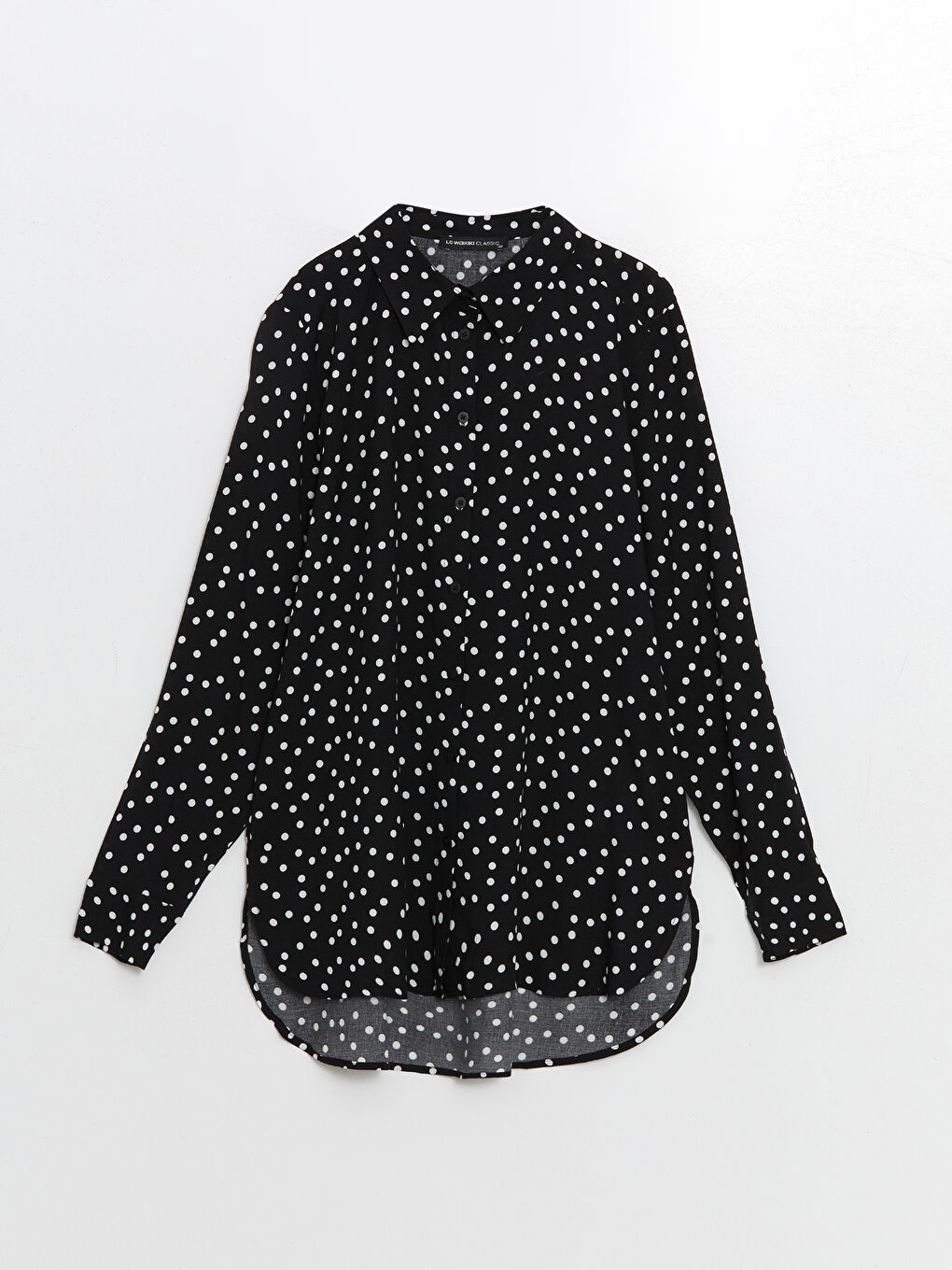 Polka Dot Long Sleeve Women's Shirt -S52390Z8-LQJ