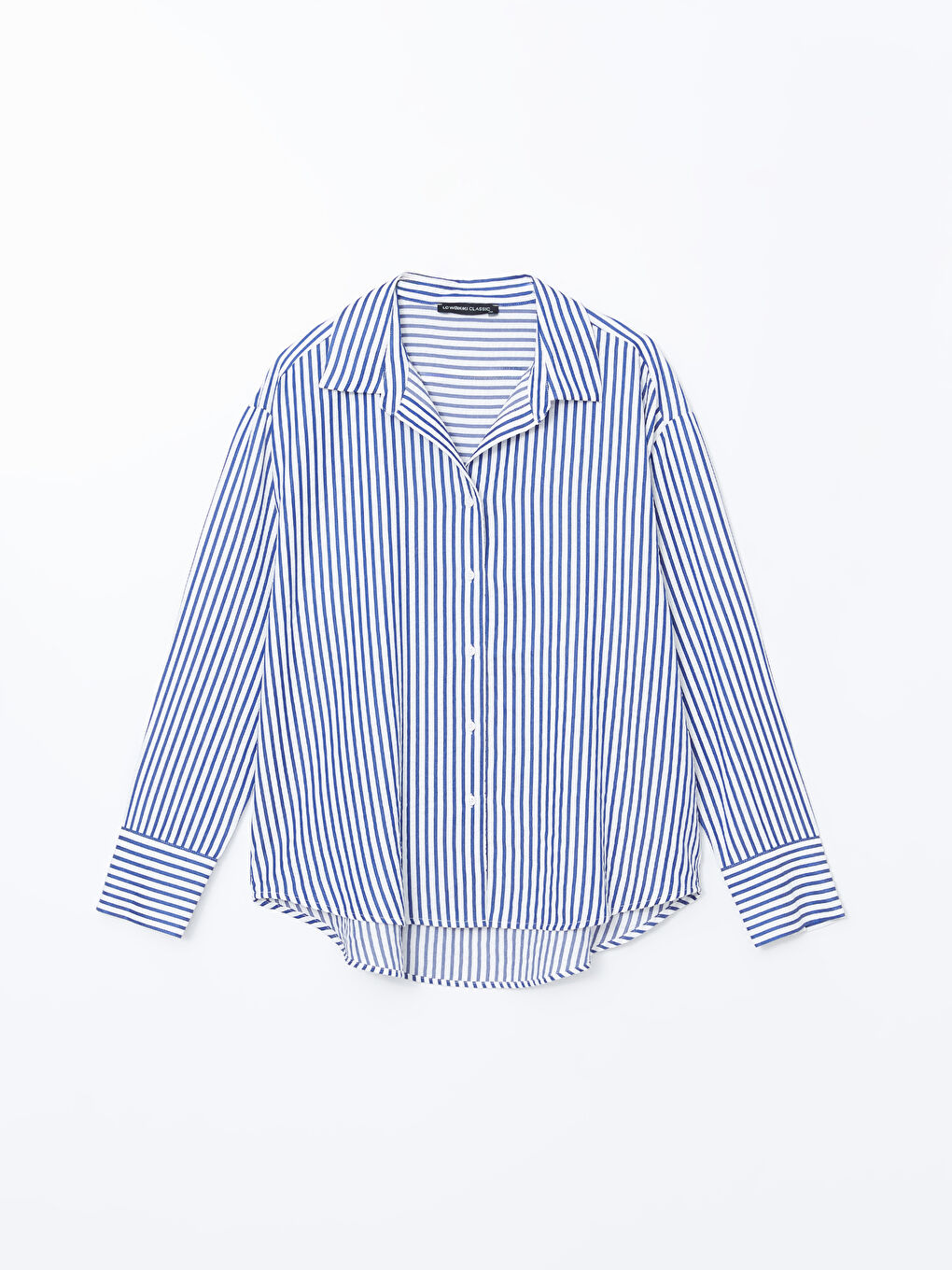 Loose Fit Jacquard Women's Shirt -S52394Z8-LEN