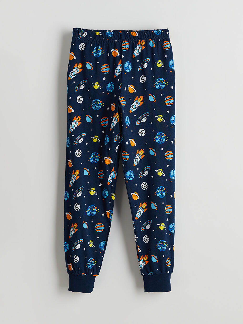 Lacivert Beli Lastikli Erkek Çocuk Pijama Alt