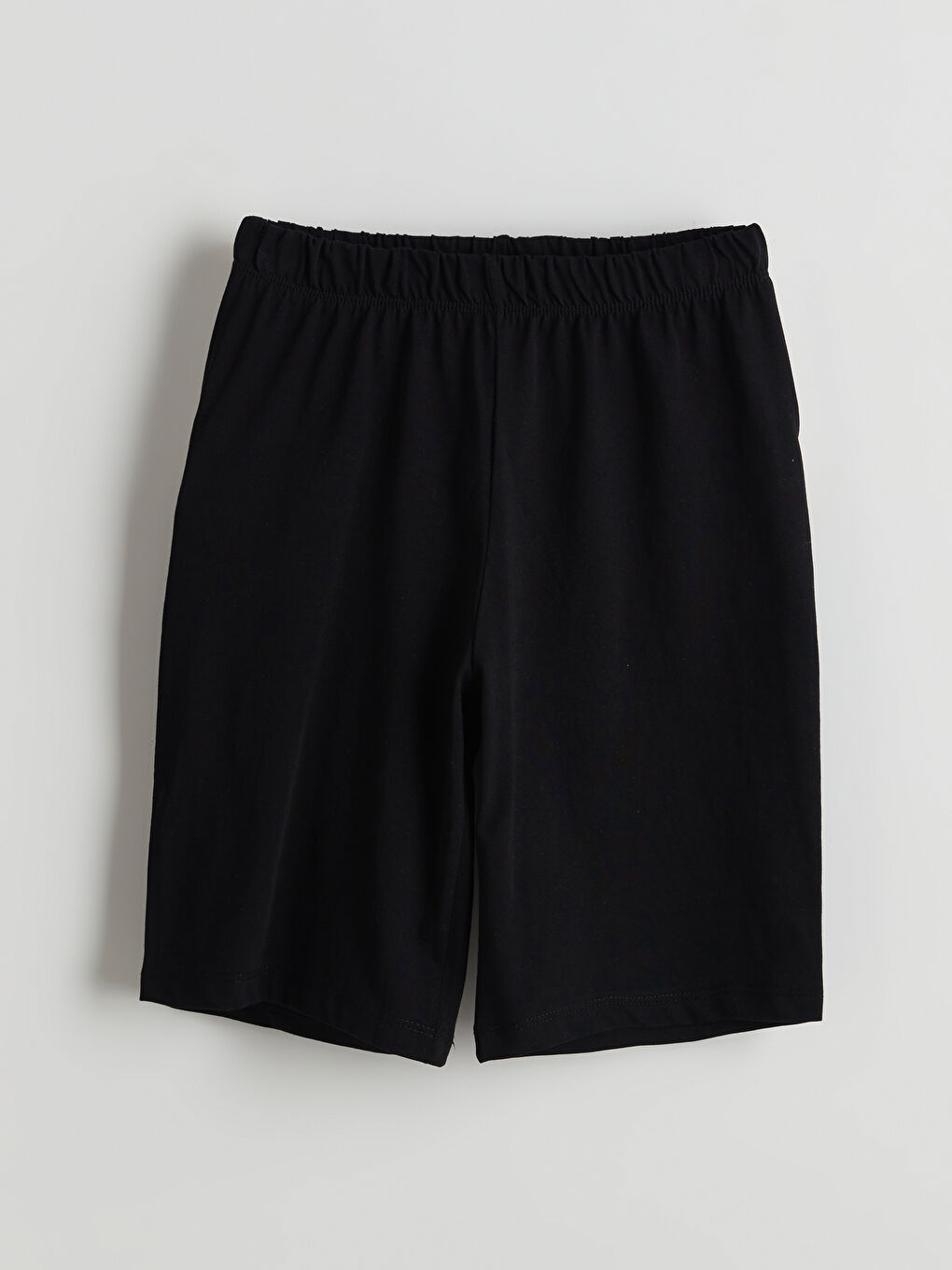 Siyah Beli Lastikli Erkek Çocuk Pijama Şort