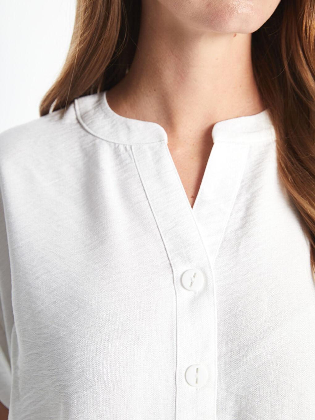 Notch Neck Women's Shirt -S52446Z8-Q6K