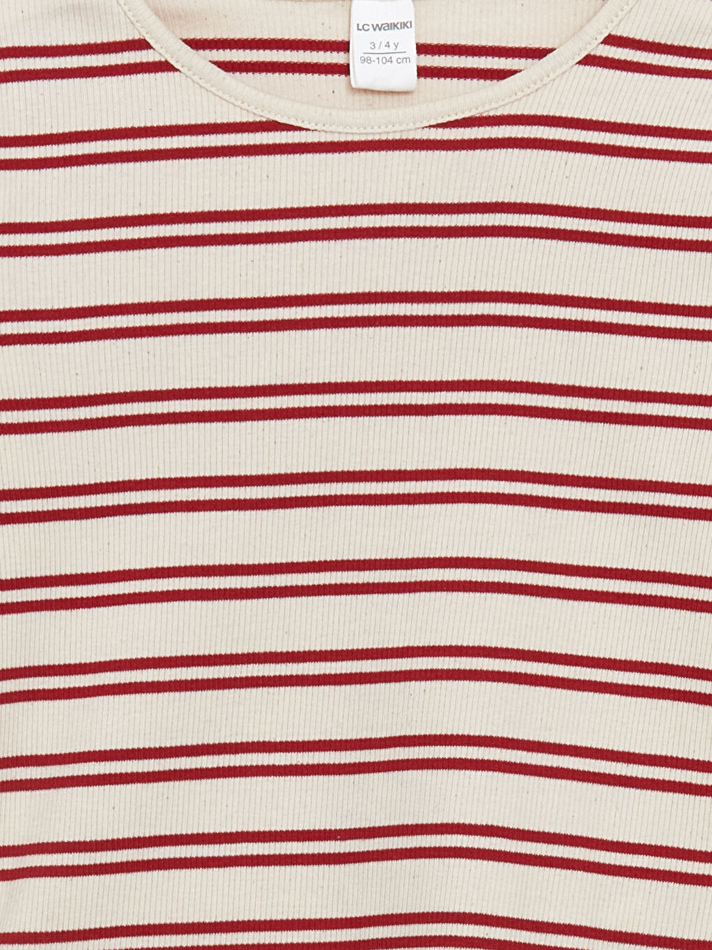 Crew Neck Striped Girls' T-Shirt -S52485Z1-E48