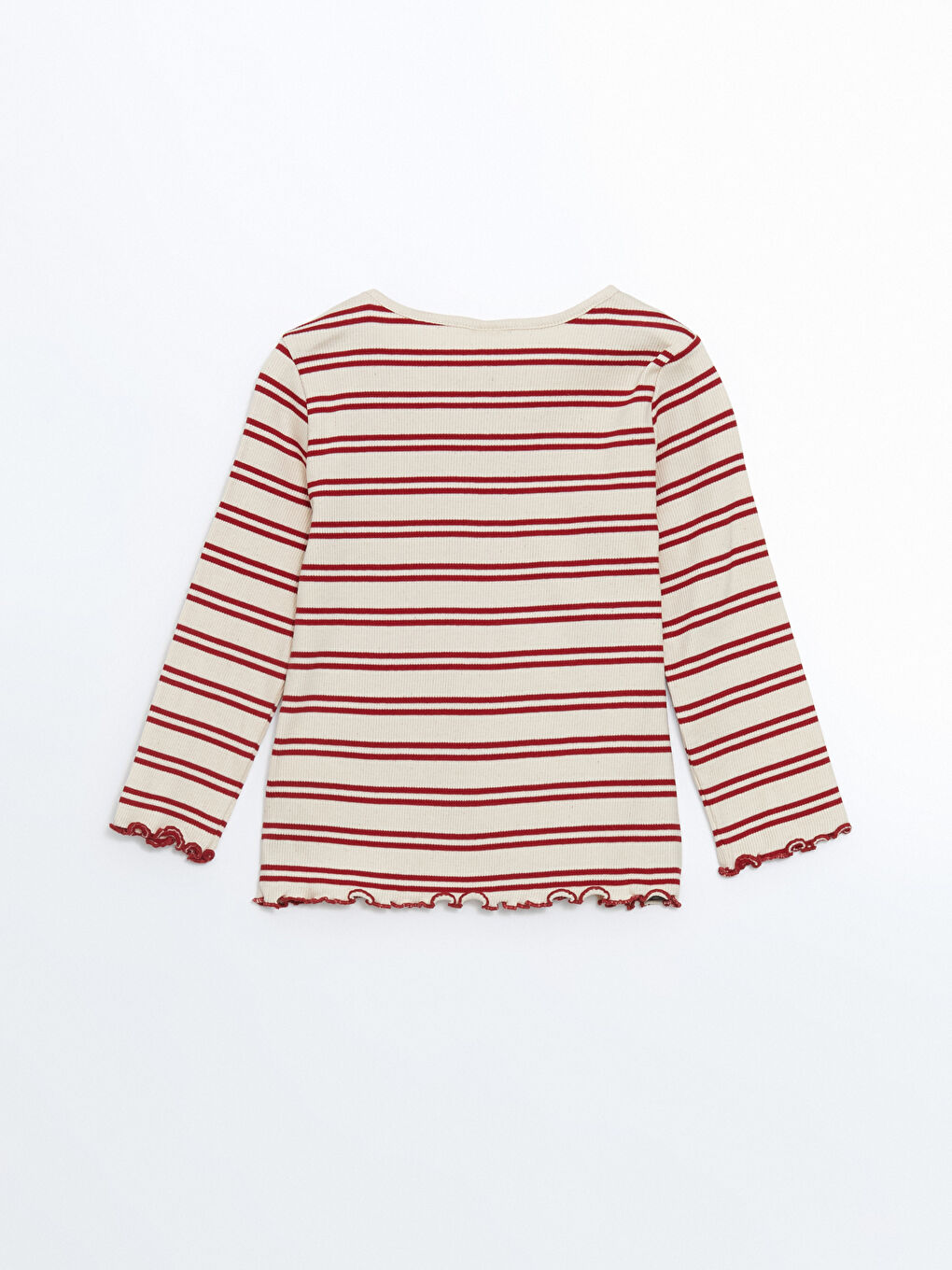 Crew Neck Striped Girls' T-Shirt -S52485Z1-E48