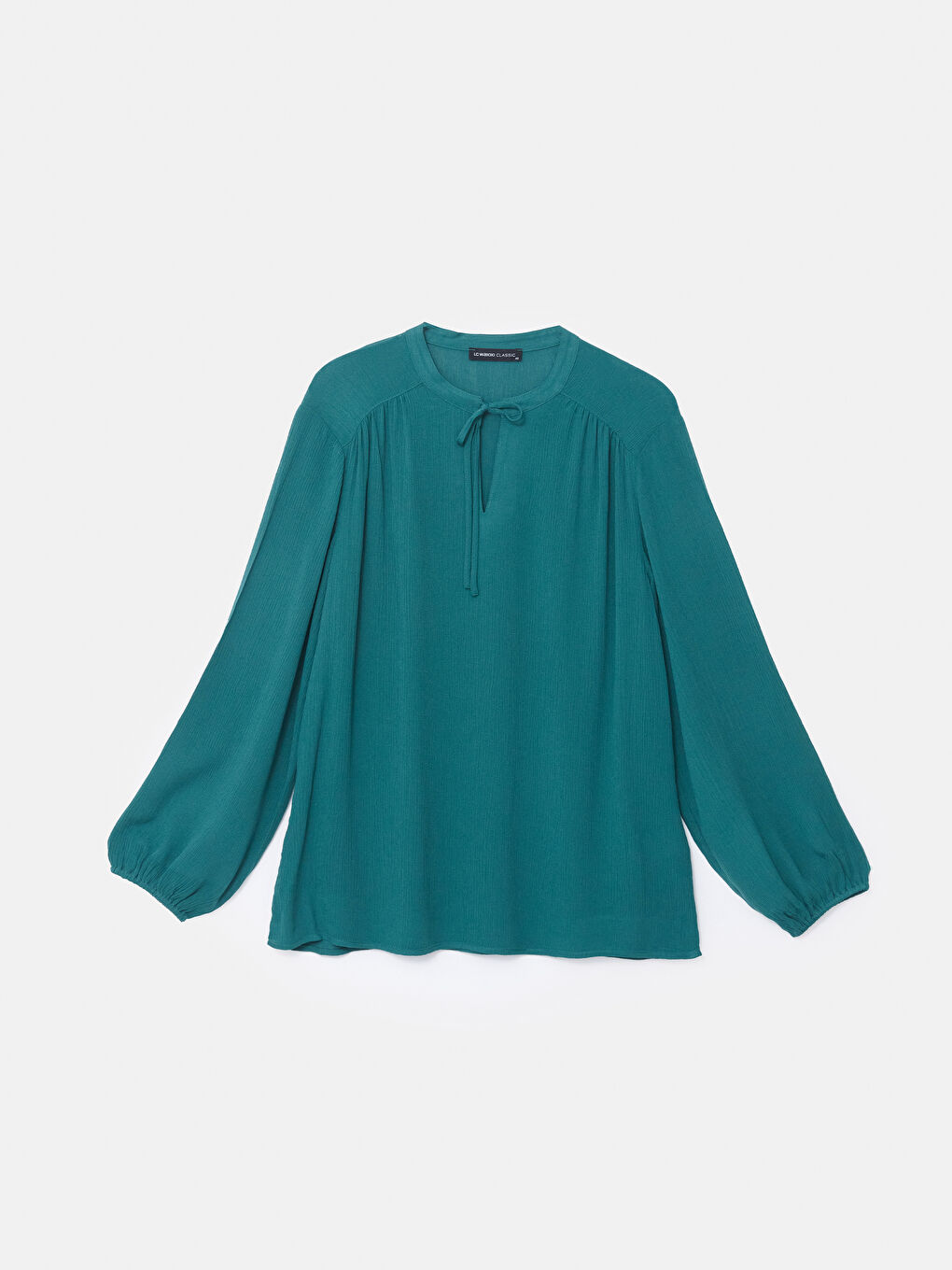 Ženska bluza sa kragnom na vezivanje -S52493Z8-H0S