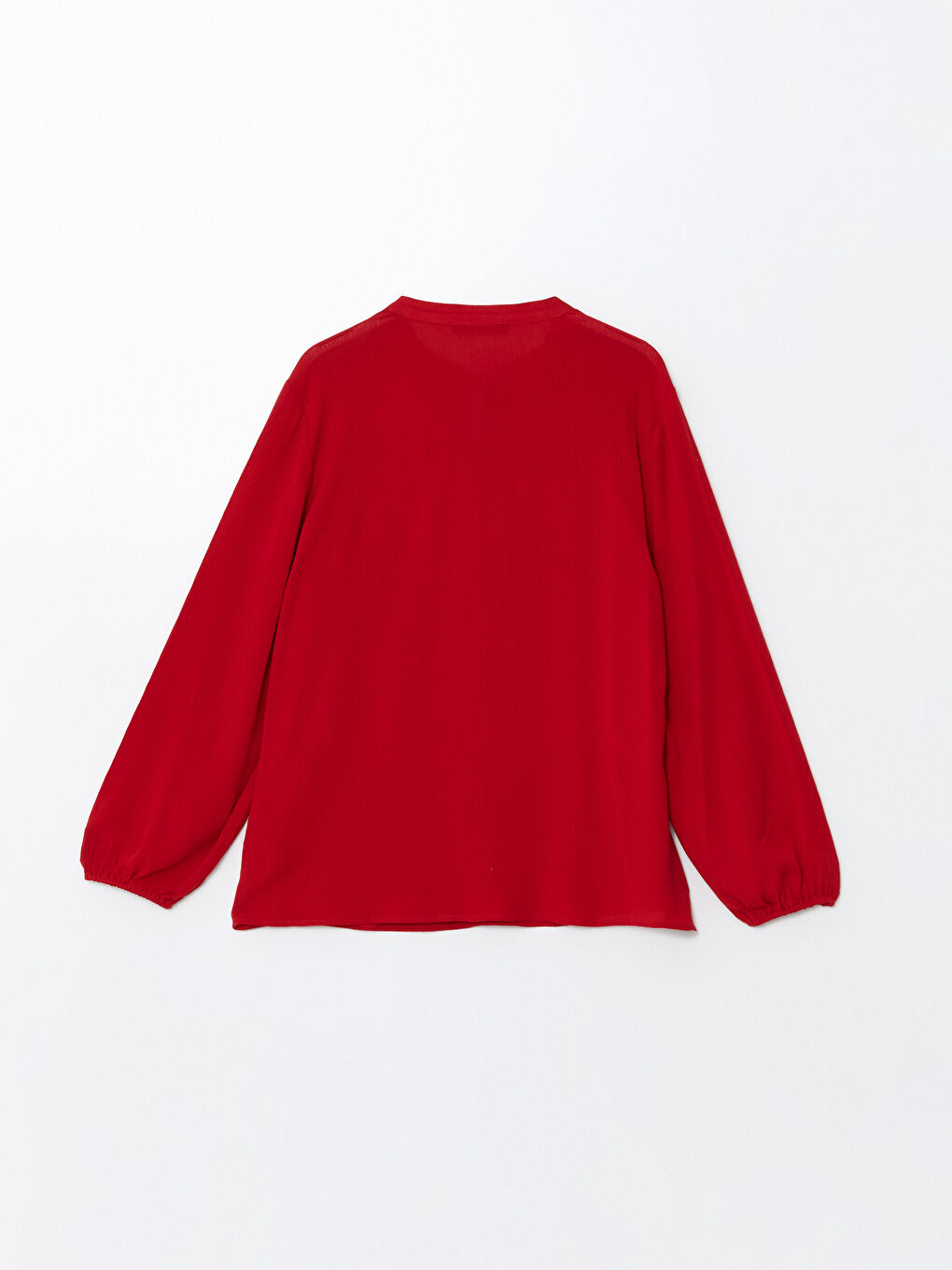 Ženska bluza sa kragnom na vezivanje -S52493Z8-HJY