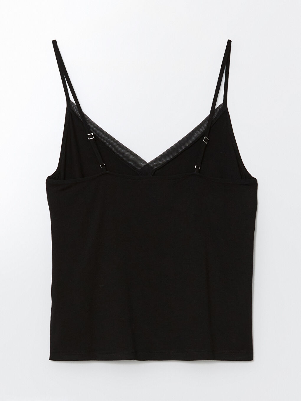 Siyah V Yaka Kadın Pijama Üstü-1