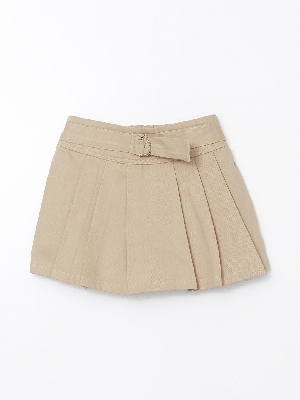 Jupe-Short Plissée à Taille Élastiquée pour Fille