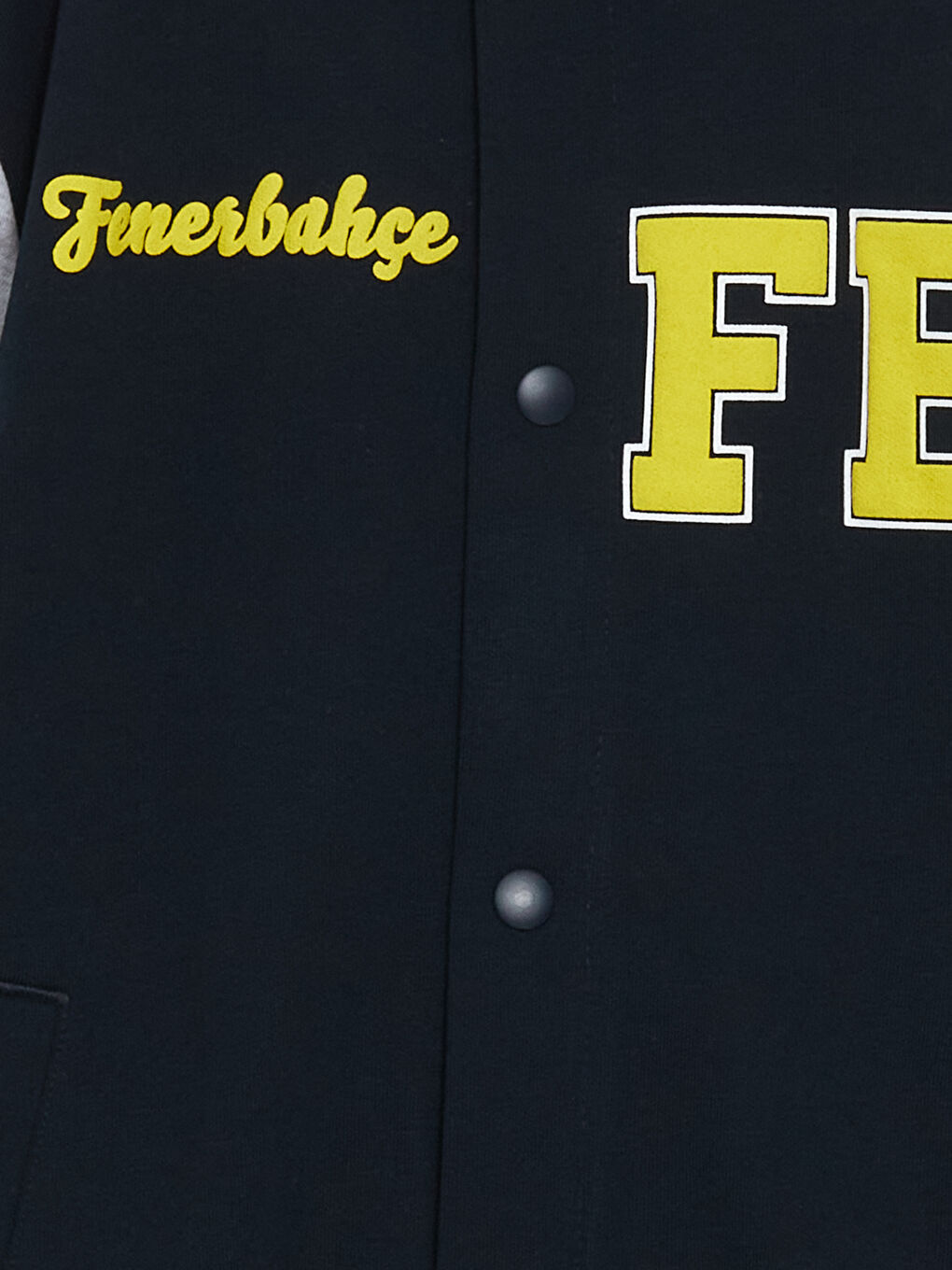 Lacivert Fenerbahçe Baskılı Erkek Çocuk Kolej Ceket-1