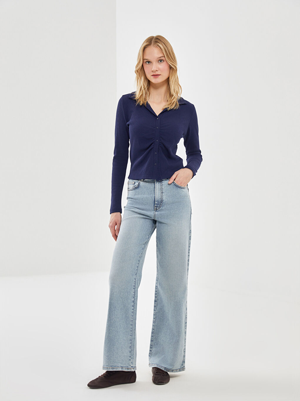 Wideleg Women's Jeans -S52564Z8-315