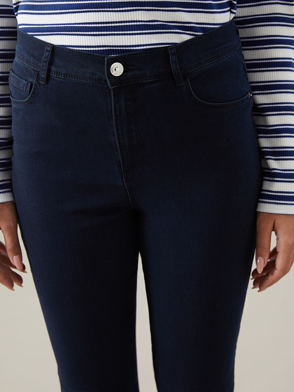 Straight Fit Women's Jeans-2