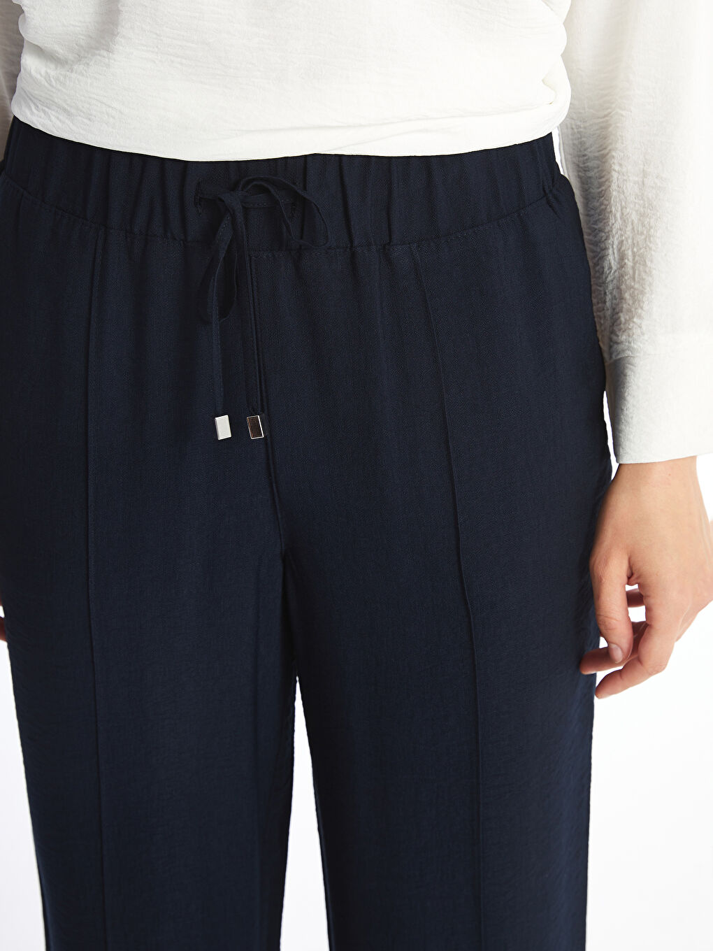 Pantalone za žene sa lastišem u struku -S52572Z8-E1J