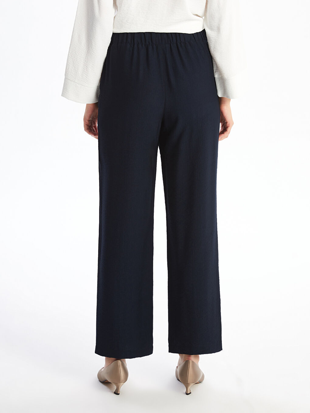 Pantalone za žene sa lastišem u struku -S52572Z8-E1J