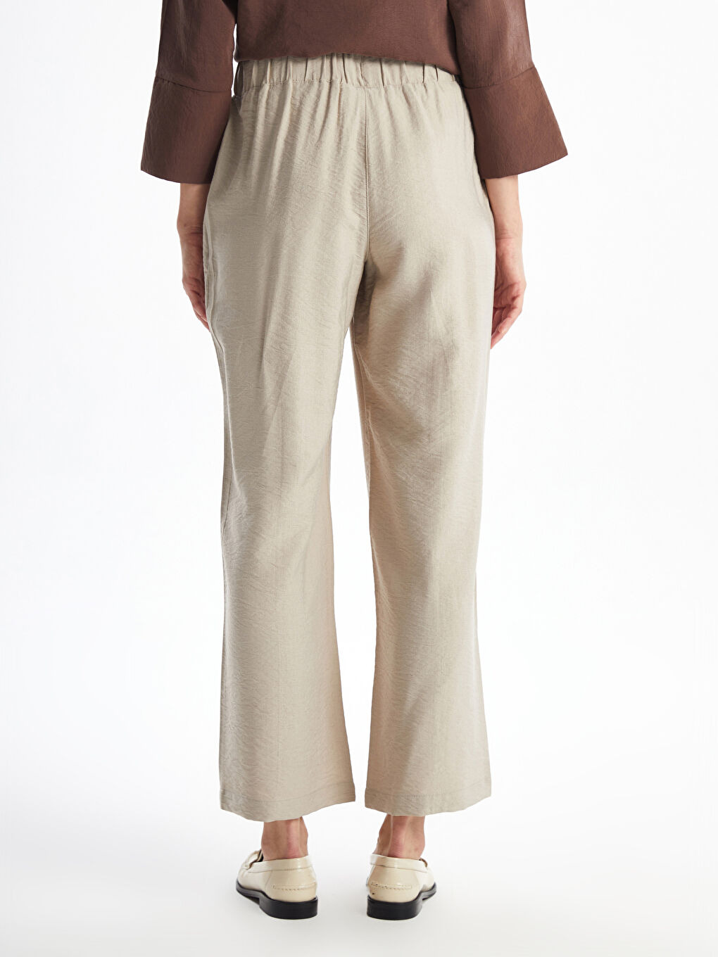 Pantalone za žene sa lastišem u struku -S52572Z8-GD0