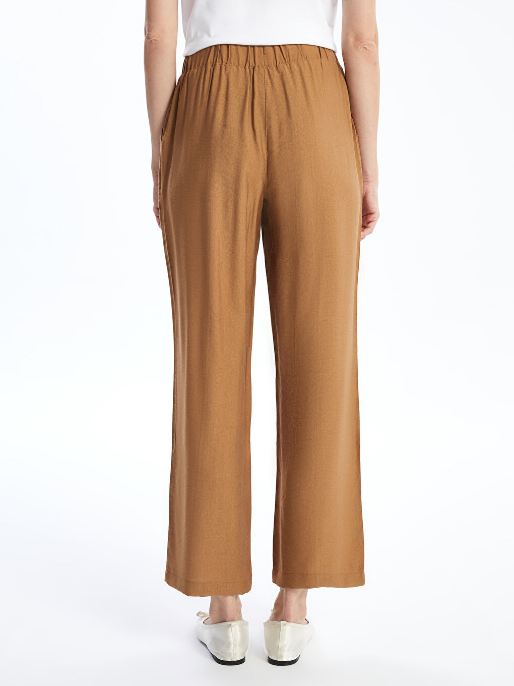 Pantalone za žene sa lastišem u struku -S52572Z8-GXT