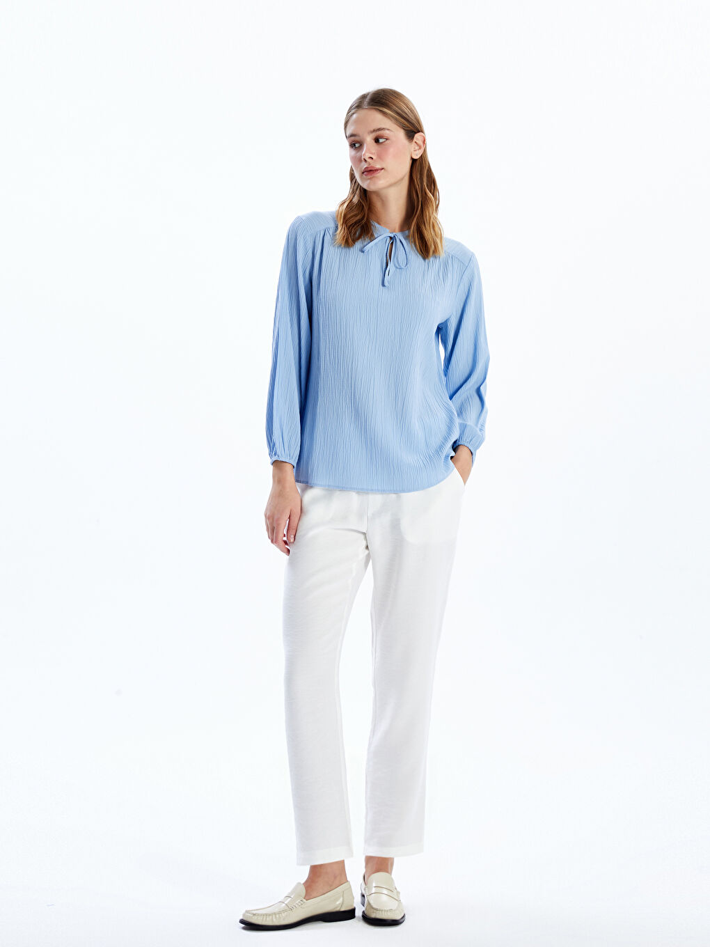 Elastic Waist Carrot Fit Women's Trousers -S52574Z8-FDU