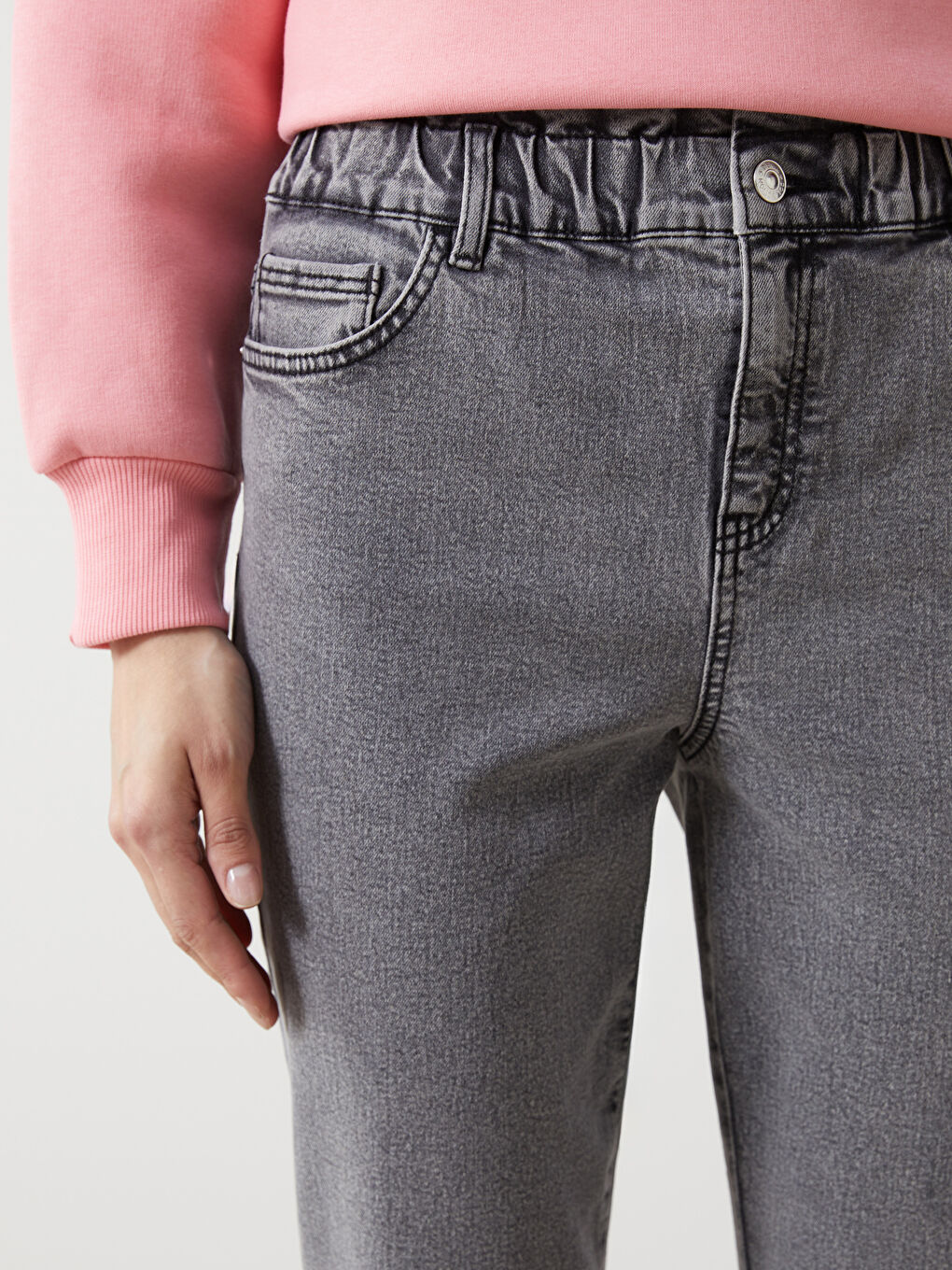 LCWAIKIKI Classic Paperbag Women's Jeans -S52576Z8-KSM