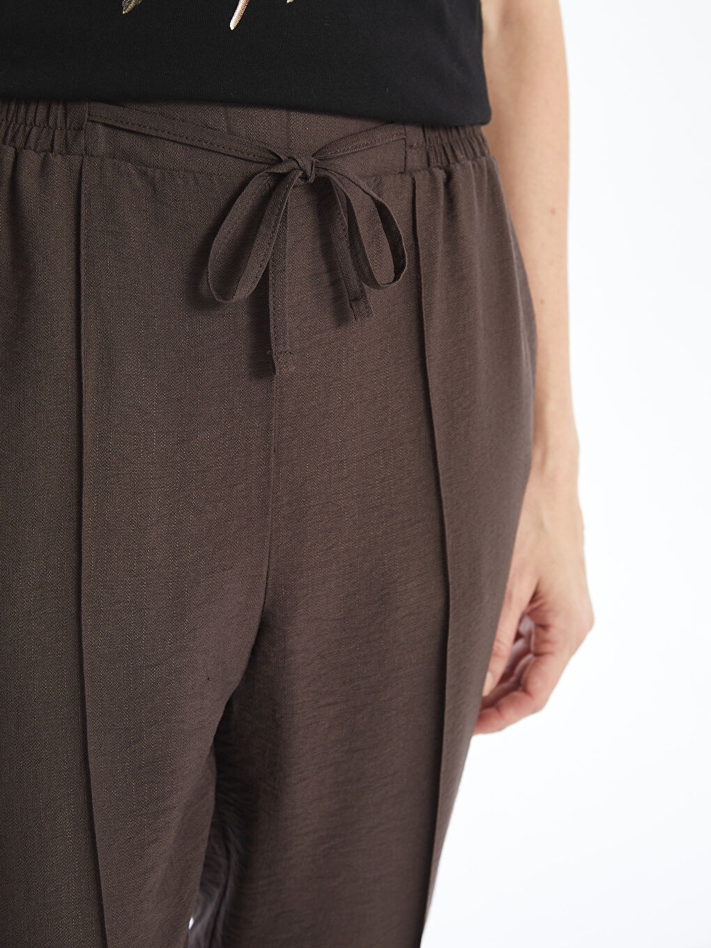 Pantalone za žene sa lastišem u struku -S52578Z8-JLD