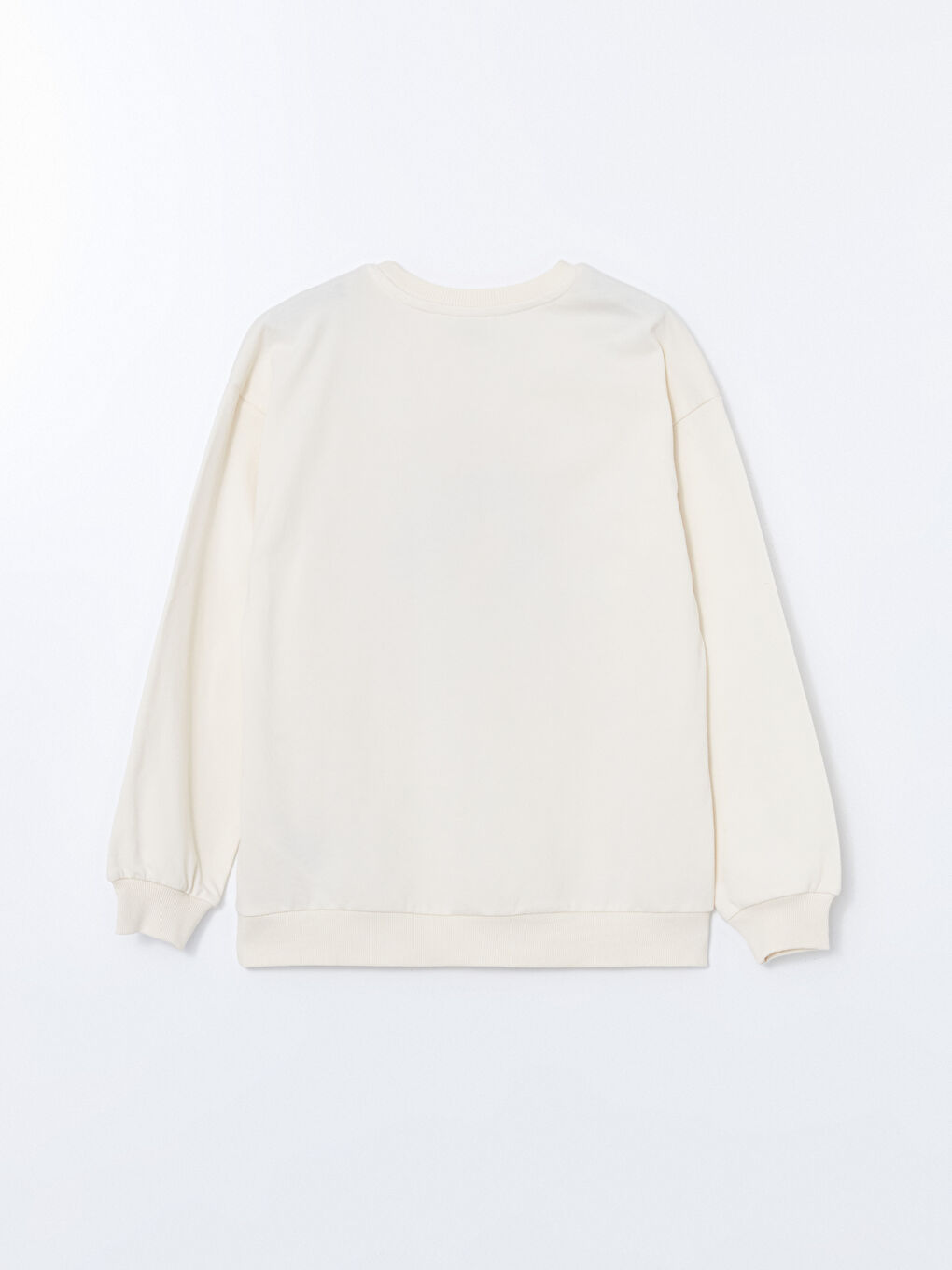 سويت شيرت تخين بياقة دائرية - بنات-2