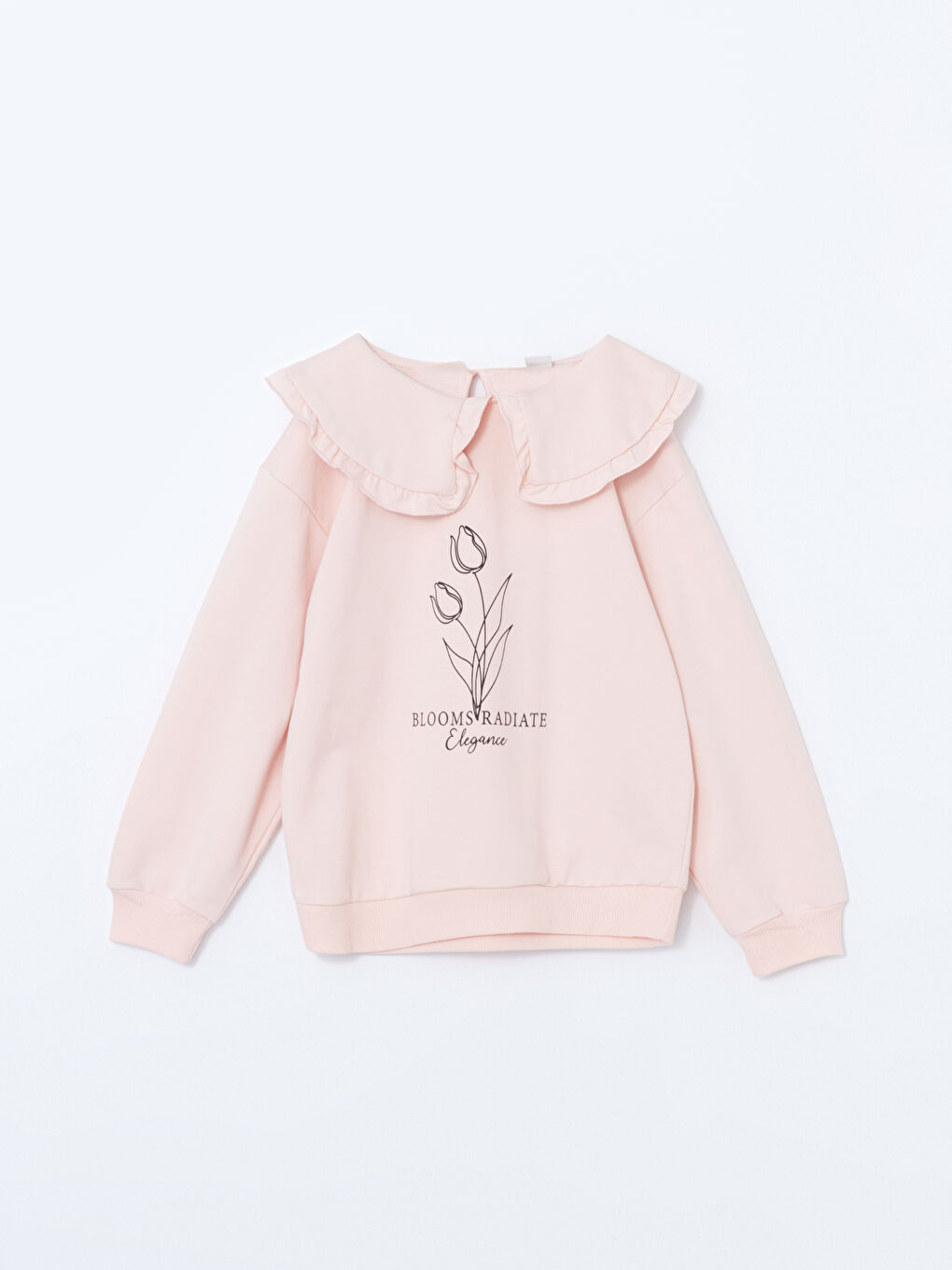 Peter Pan Collar Girls' Thick Sweatshirt