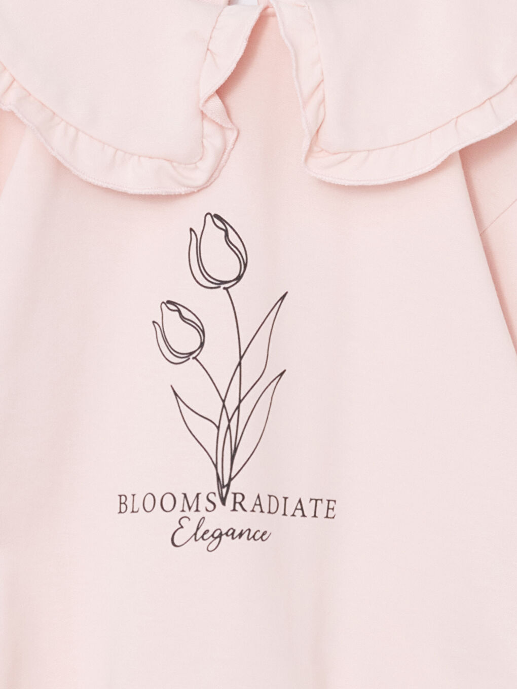 Peter Pan Collar Girls' Thick Sweatshirt-1