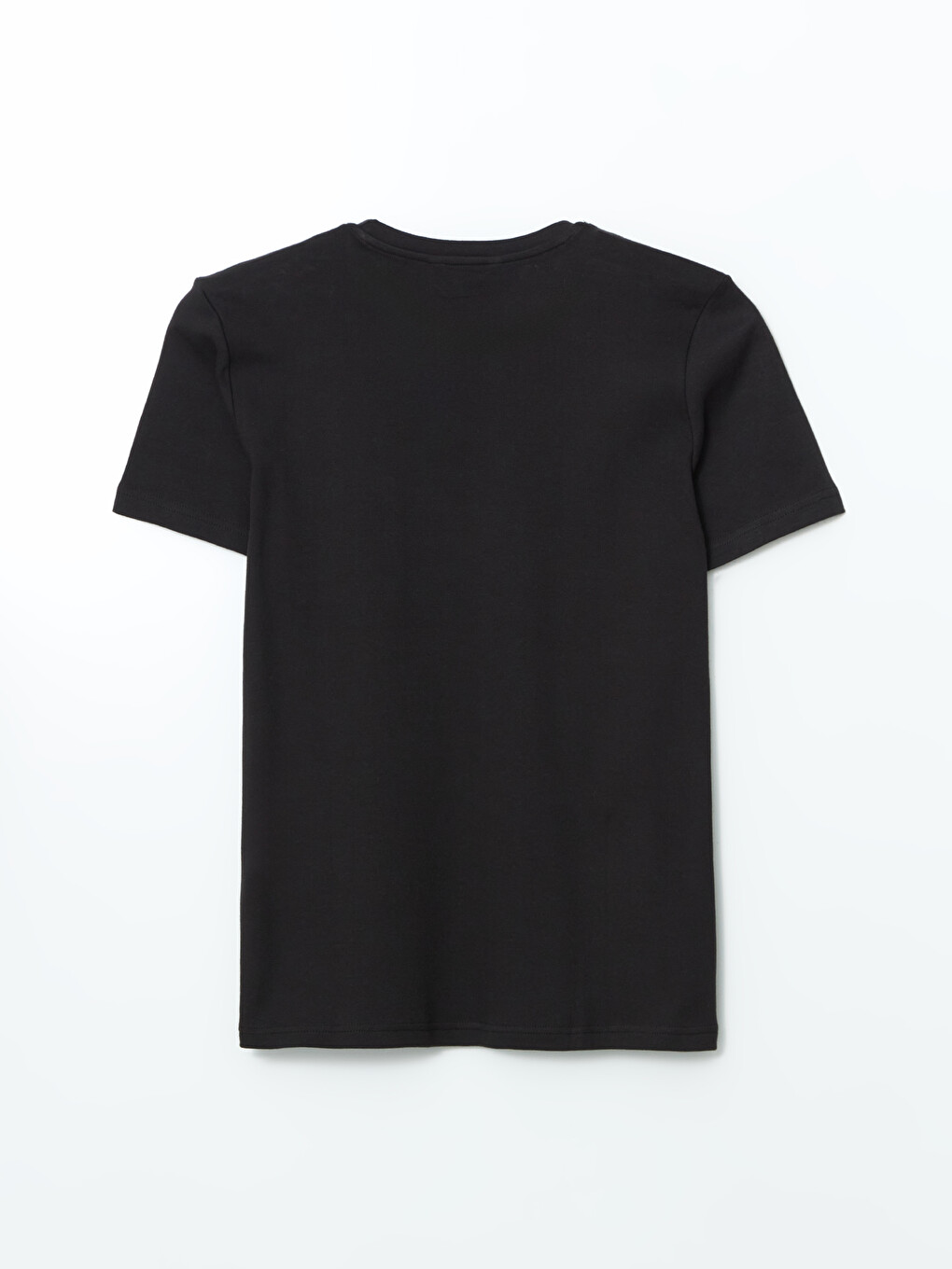 T-shirt E Thjeshtë Me Xhep, Jakë E Rrumbullakët Për Burra-5
