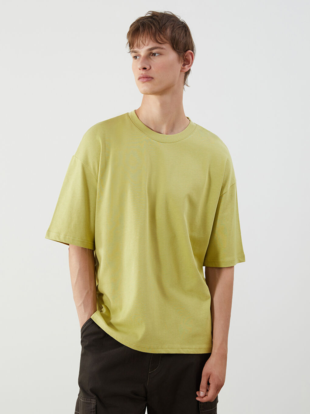 Crew Neck Jersey Men's T-Shirt -S52607Z8-12N