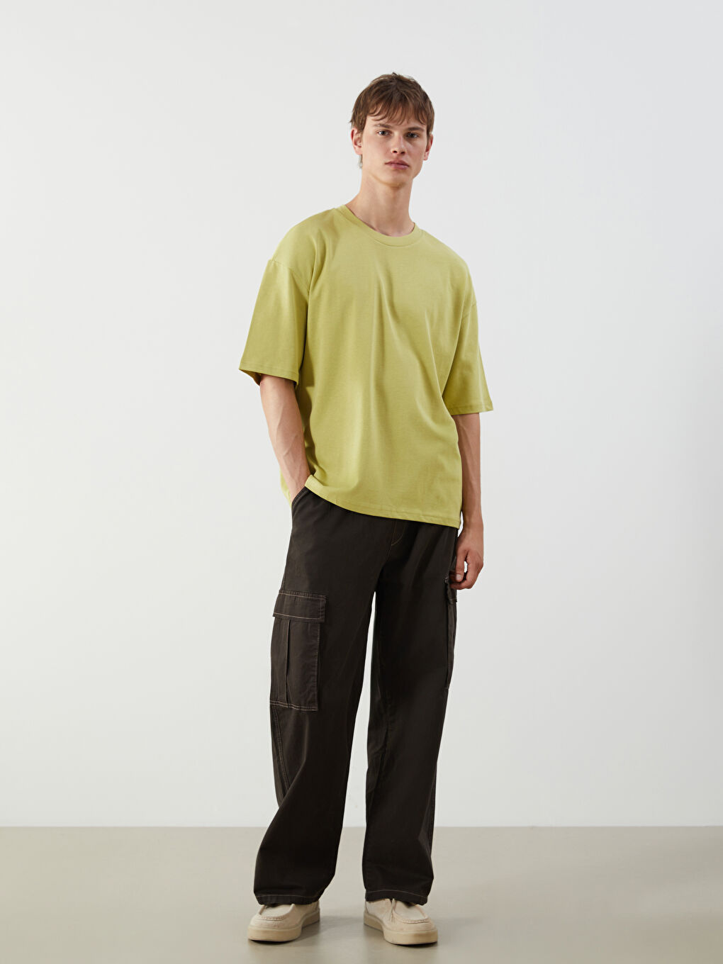 Crew Neck Jersey Men's T-Shirt -S52607Z8-12N