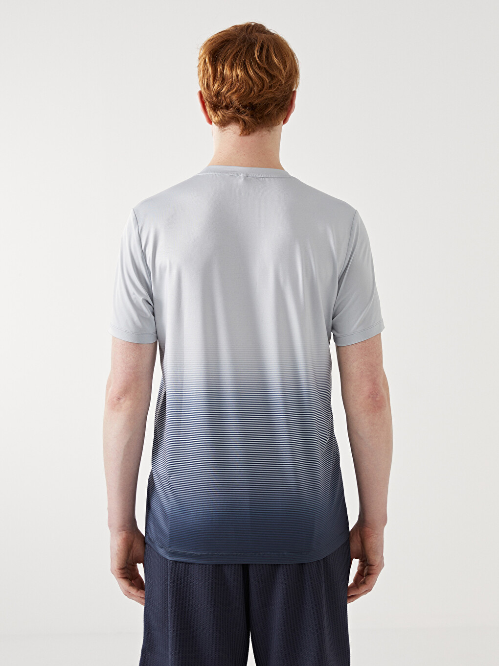 Crew Neck Short Sleeve Men's Sports T-shirt-3