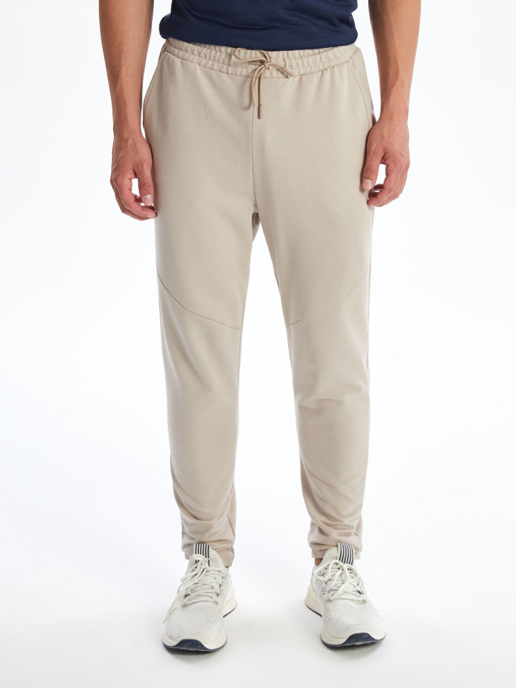 Bej Standart Kalıp Erkek Eşofman Altı-1