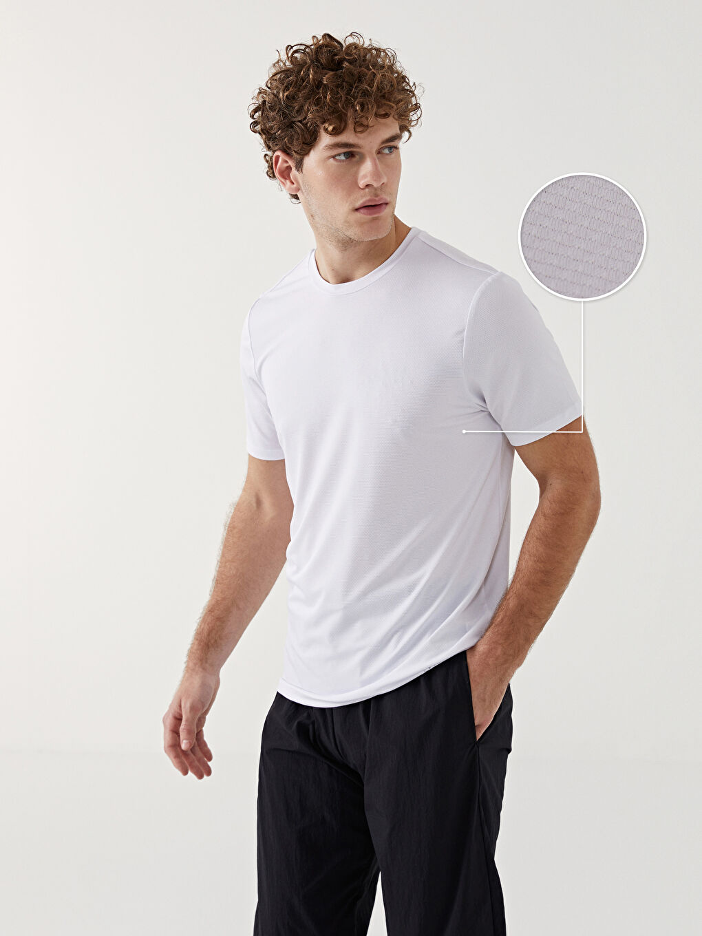 Crew Neck Short Sleeve Men's Sports T-Shirt -S52620Z8-Q6K