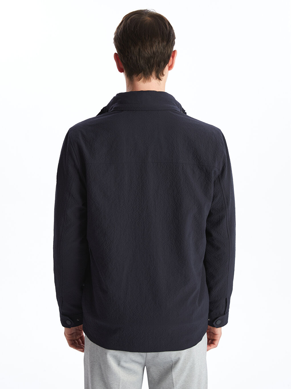 Standard Fit Turtle Neck Men's Coat -S52641Z8-RFH