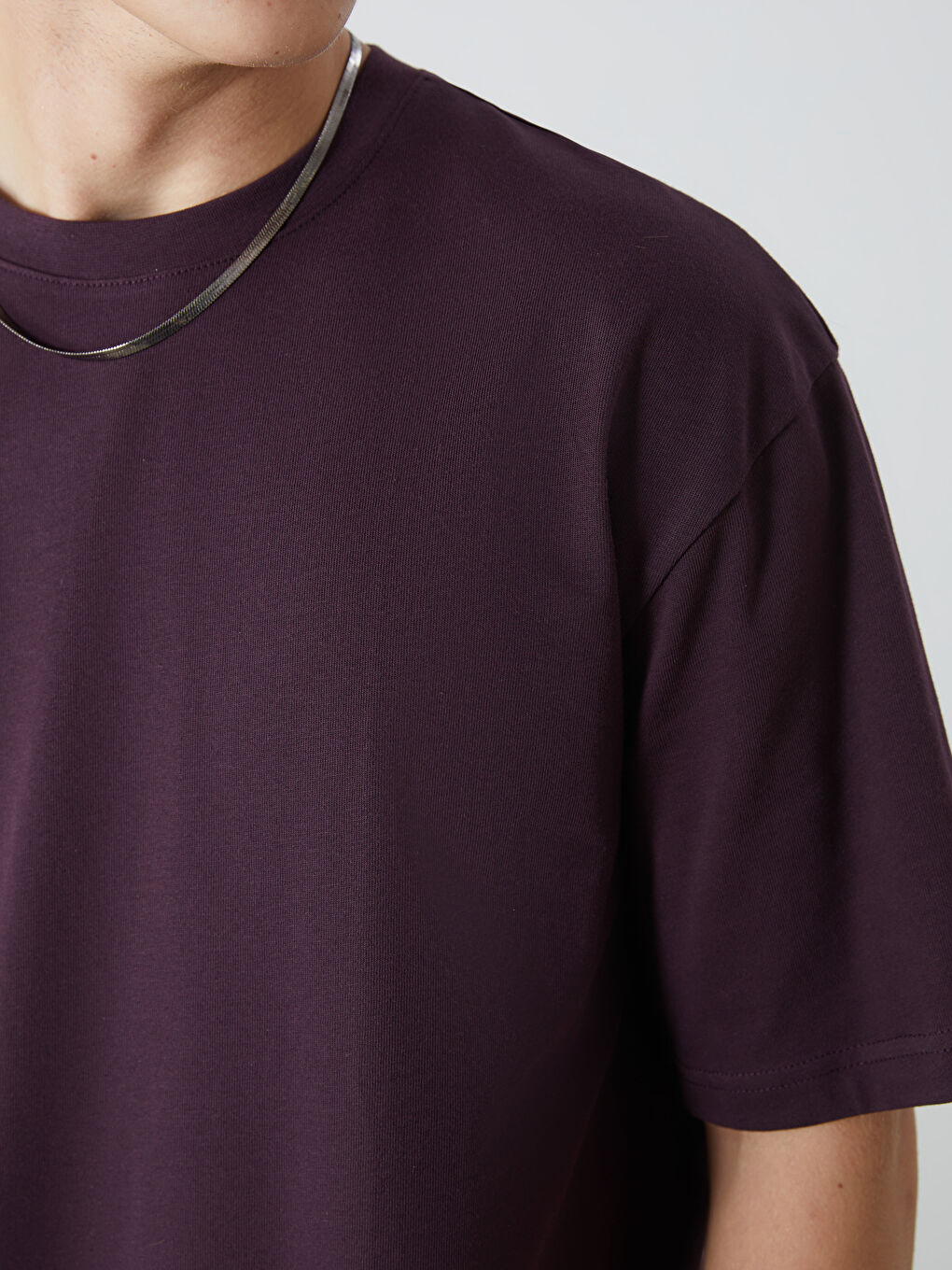 Crew Neck Short Sleeve Combed Cotton Men's T-shirt -S52693Z8-UV2