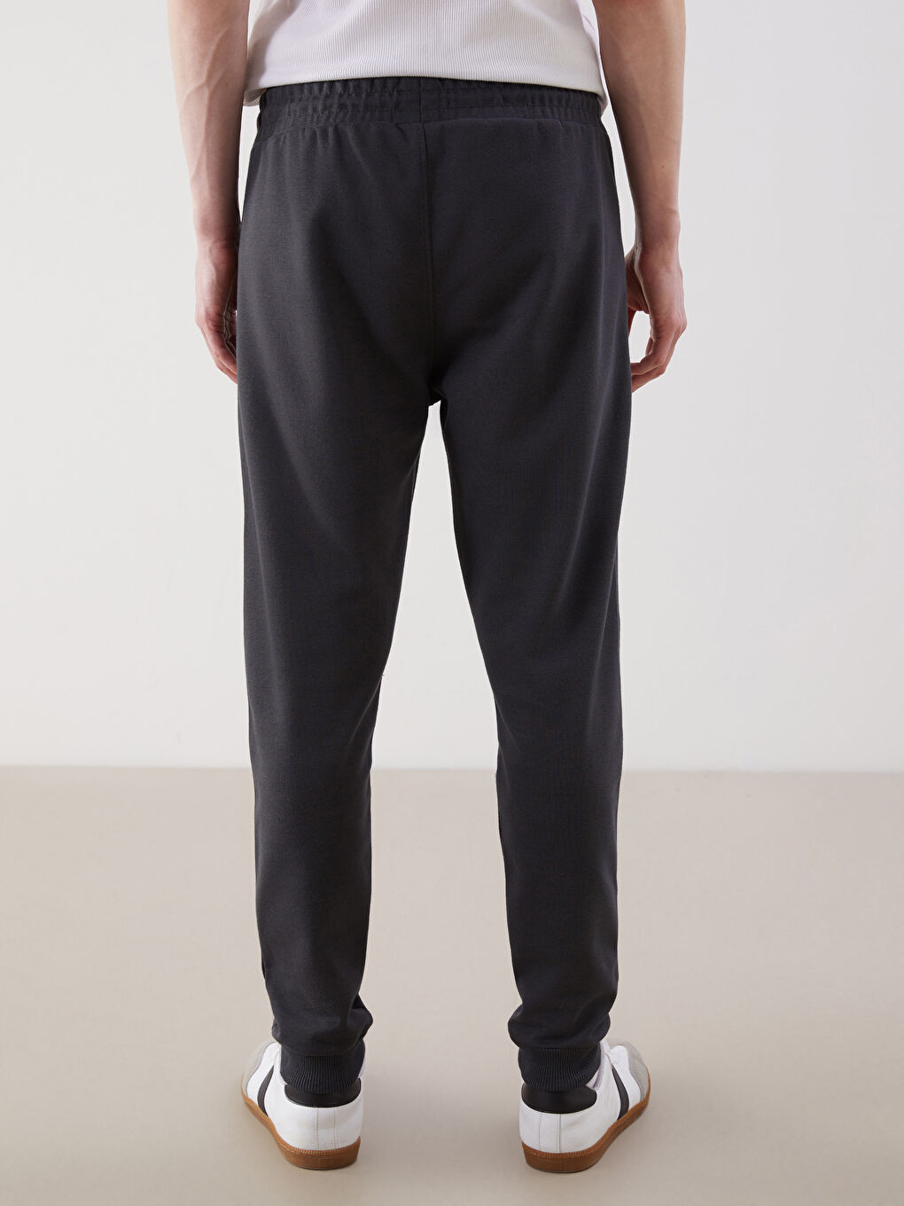 Antrasit Standart Kalıp Erkek Jogger Eşofman Altı-3