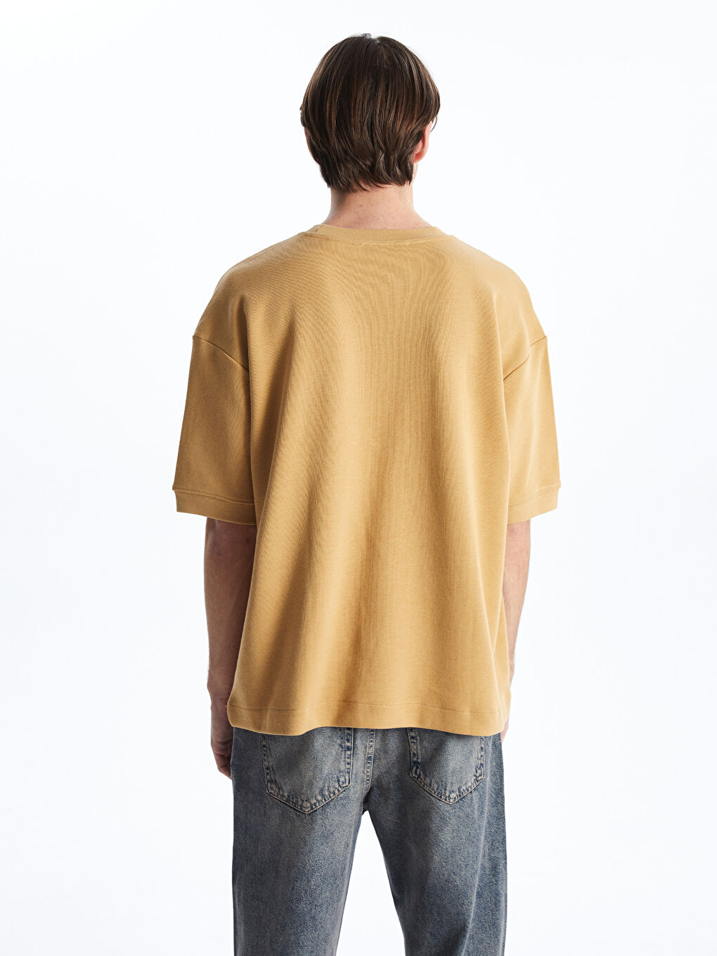 XSIDE Sari Bisiklet Yaka Kısa Kollu Erkek Sweatshirt - 3