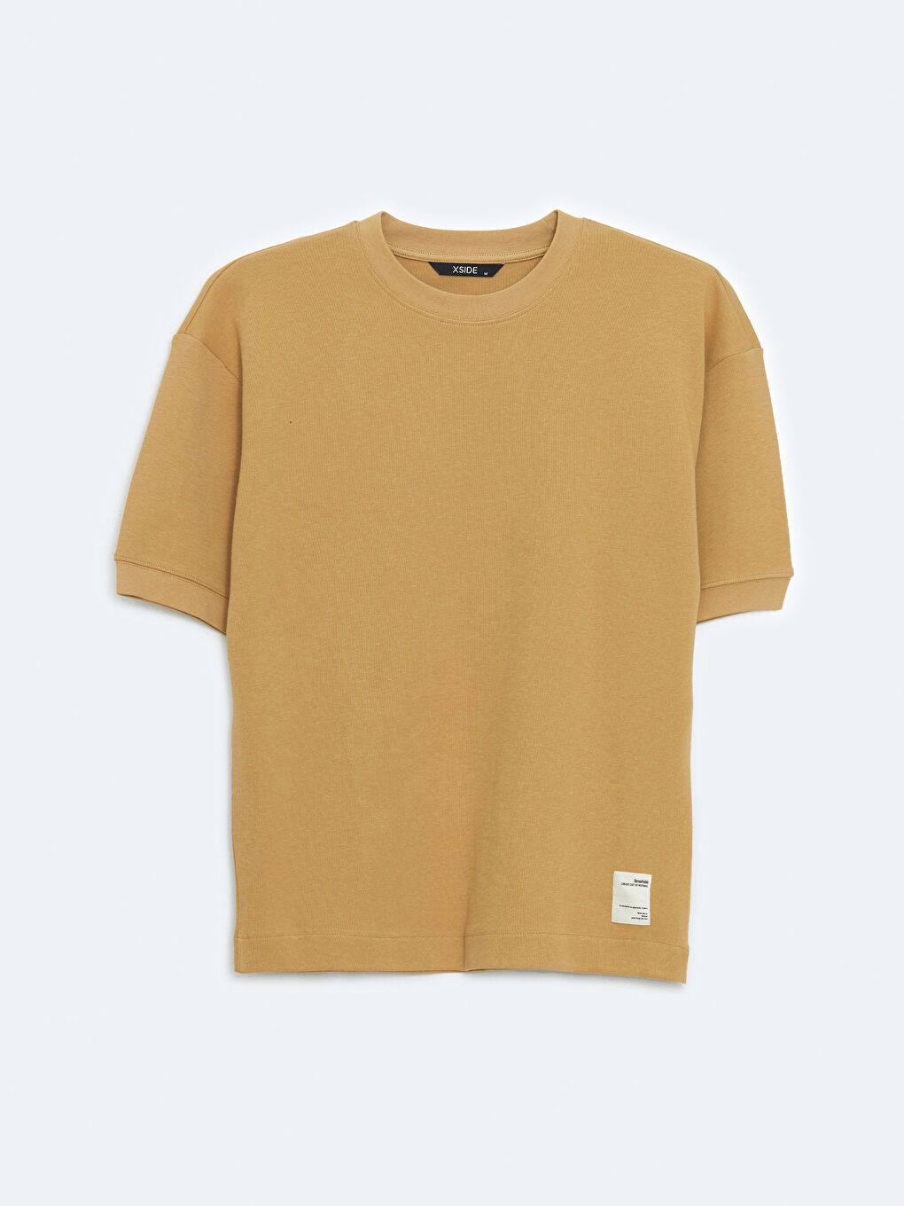 XSIDE Sari Bisiklet Yaka Kısa Kollu Erkek Sweatshirt - 4