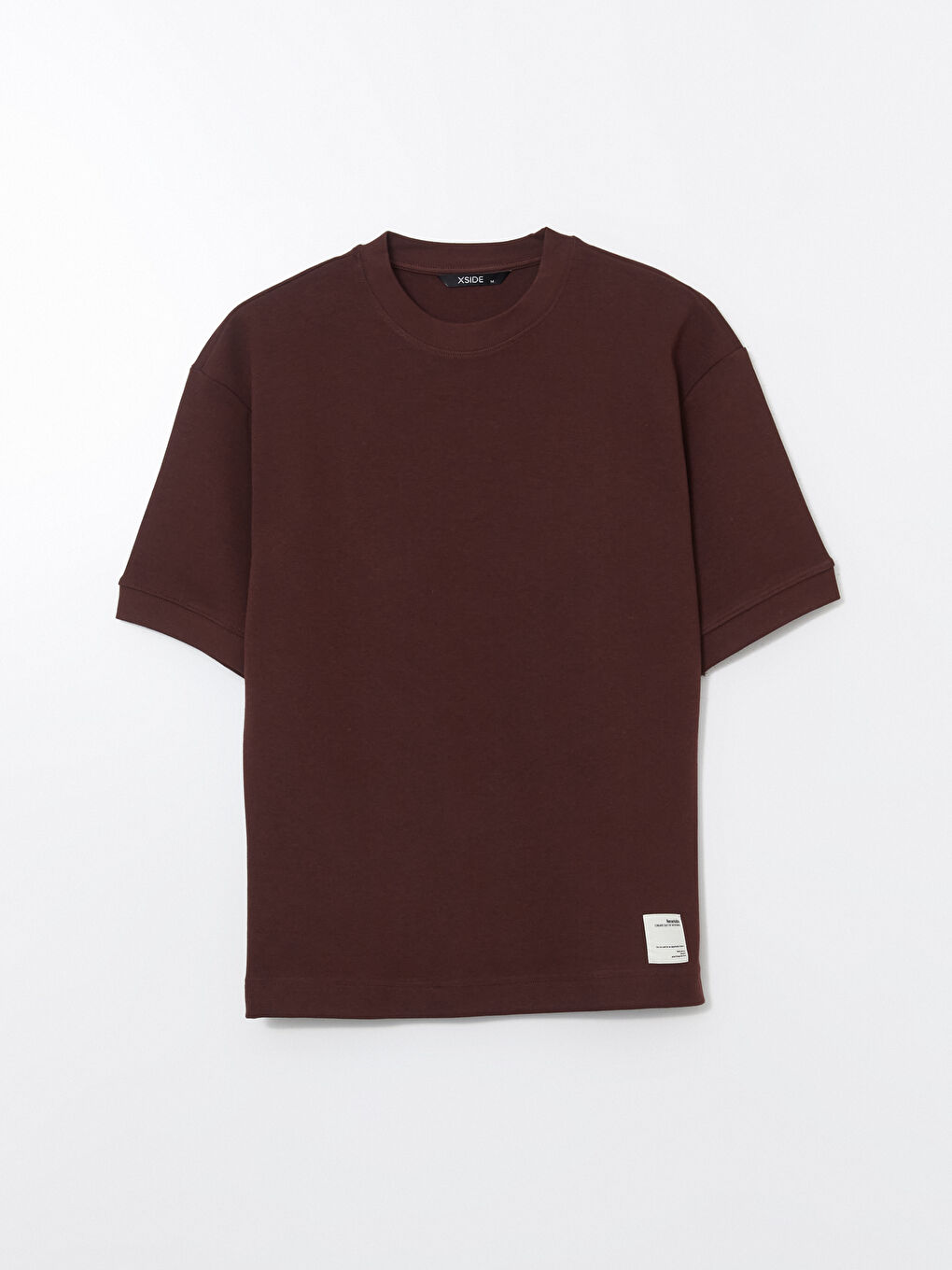XSIDE Bordo Bisiklet Yaka Kısa Kollu Erkek Sweatshirt - 4