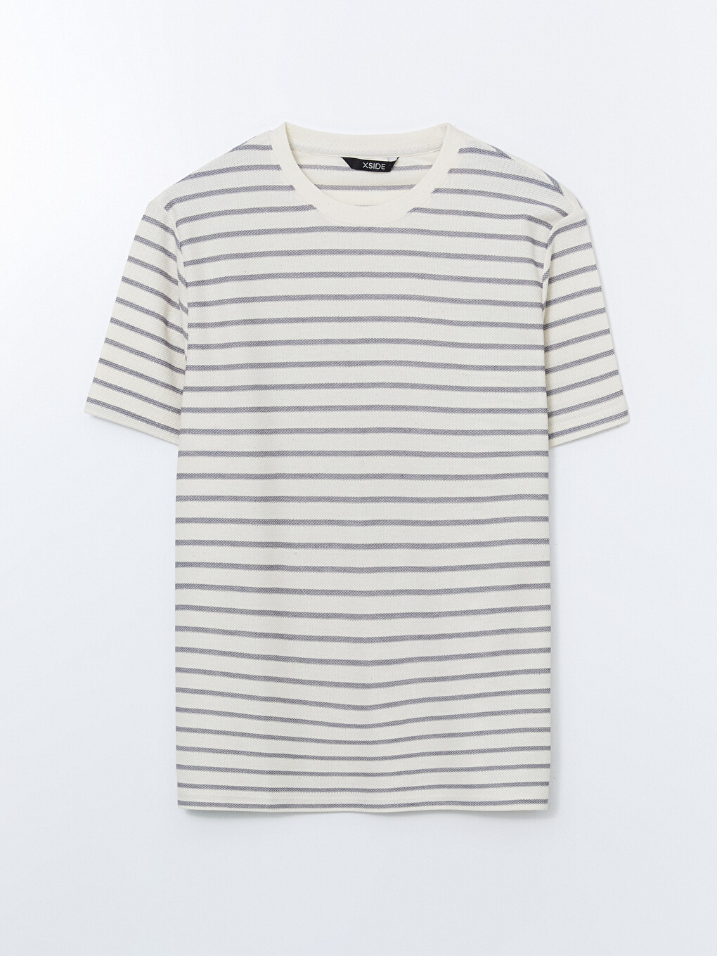 T-shirt Penje Me Shirita, Me Mëngë Të Shkurtra Dhe Jakë Të Rrumbullakët Për Burra-4