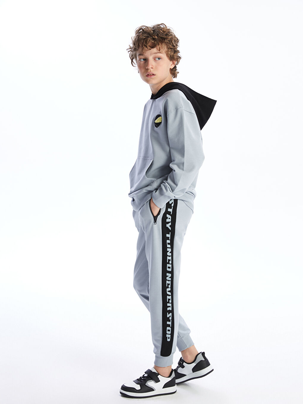 Elastic Waist Boys Jogger Sweatpants -S52789Z4-FKN