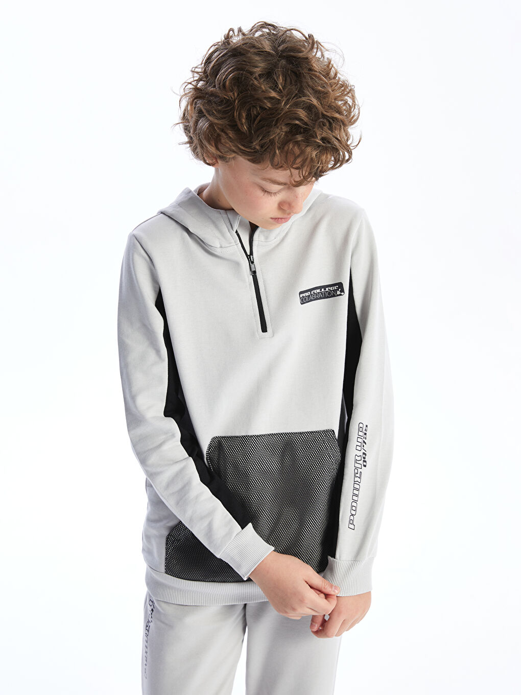 Hooded Boys' Sweatshirt -S52809Z4-G5K