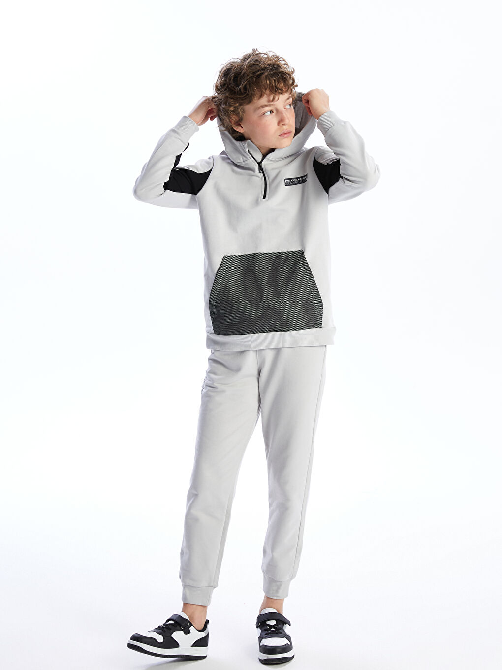 Hooded Boys' Sweatshirt -S52809Z4-G5K