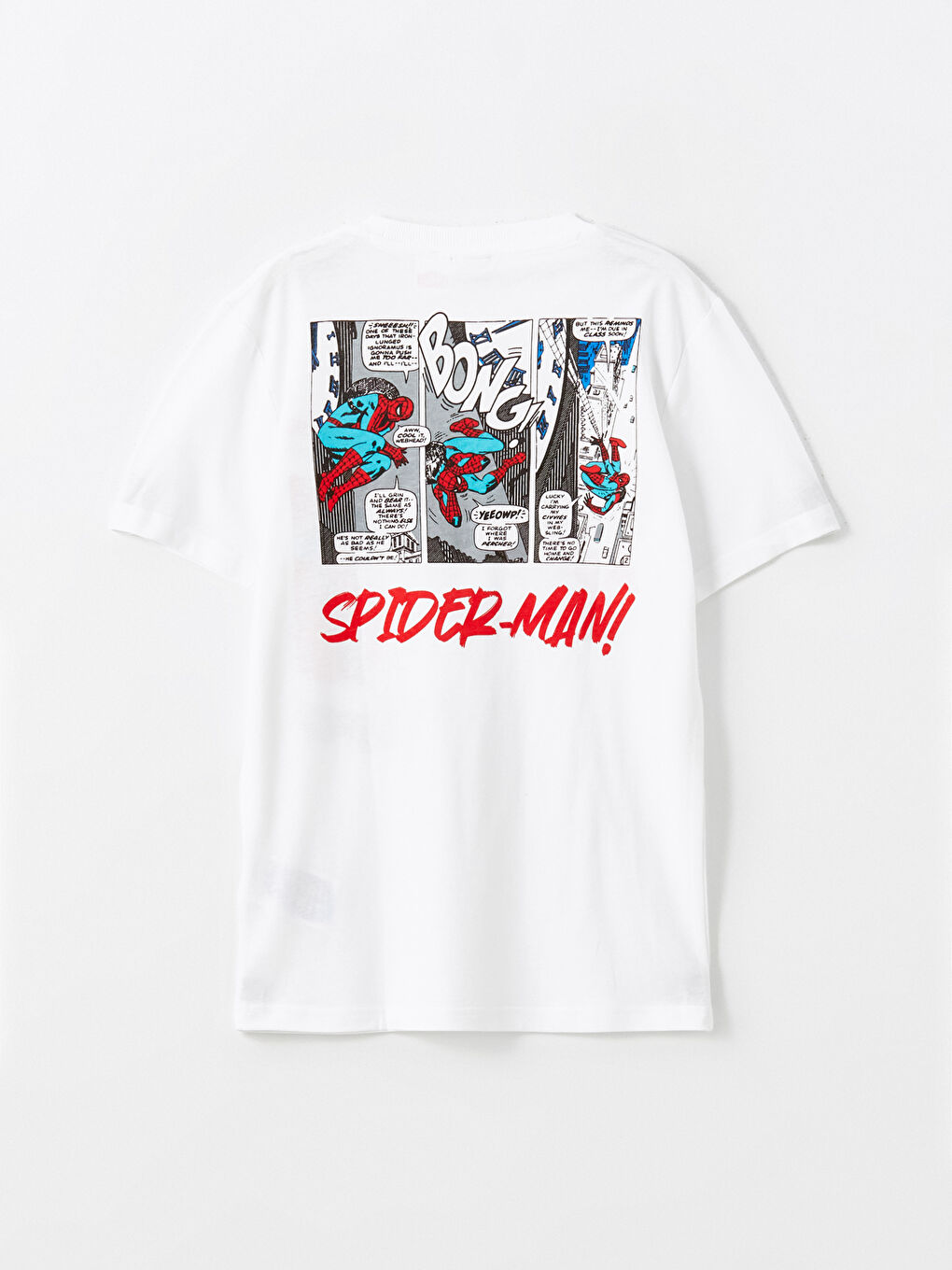 Crew Neck Spider-Man Printed Boys' T-Shirt -S52812Z4-FFB